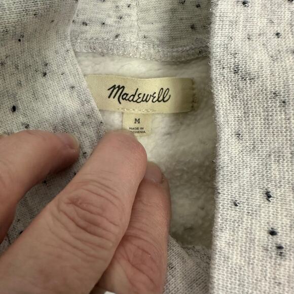 Madewell Women’s Heathered Gray Speckled Sweatshirt - Size M - Picture 5 of 8